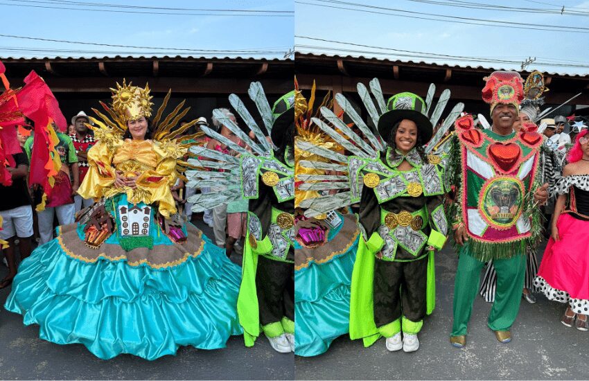 Andaraí apresenta bom conjunto de fantasias para homenagear Mercado da Capixaba