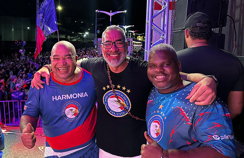 Diretores da Boa Vista: Anderson Binão, Cahê Rodrigues e Iscrei.