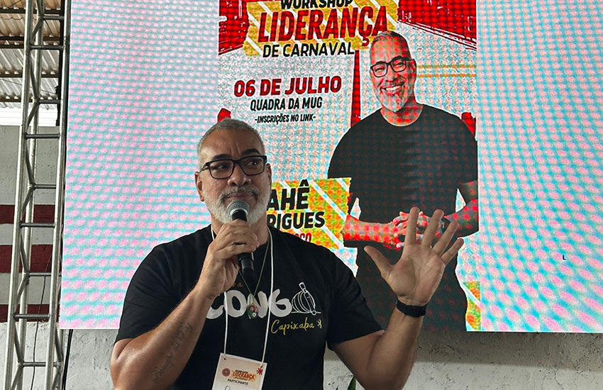 Cahê Rodrigues, carnavalesco da Boa Vista, atual campeã do Carnaval de Vitória.
