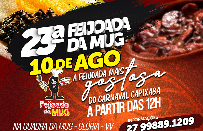 Evento da vermelho e branco da Glória abre o calendário de Feijoadas do Carnaval de Vitória em 2026.