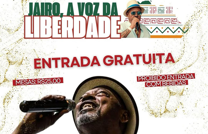 Jairo Liberdade, uma das grandes vozes do Carnaval de Vitória, será homenageado no Pega no Samba, em evento neste sábado