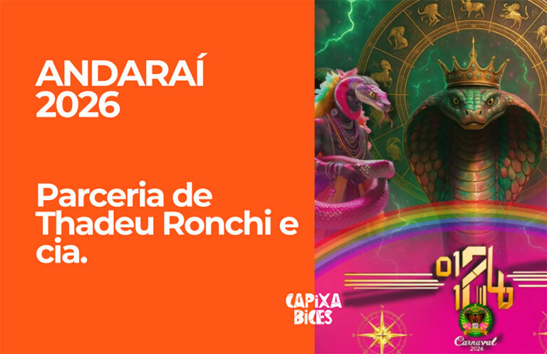 Samba concorrente da parceria de Thadeu Ronchi e cia. para a Andaraí - Carnaval de Vitória 2026