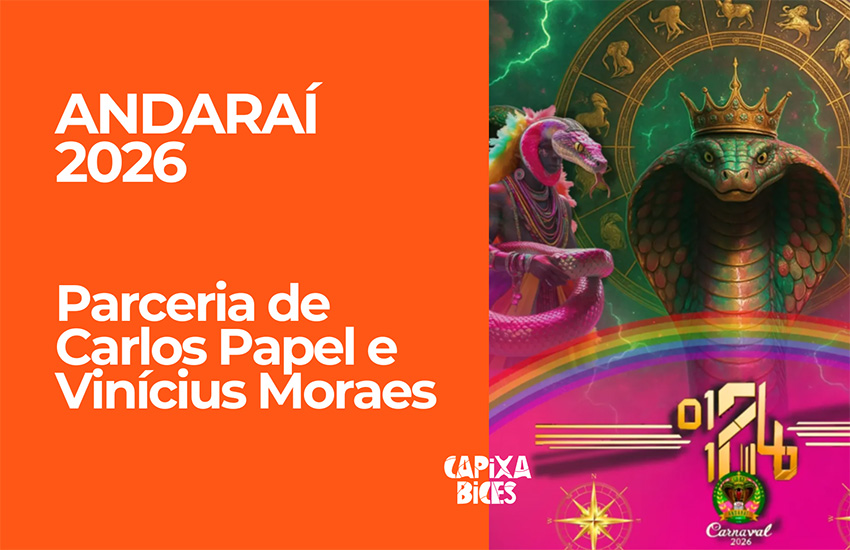 Samba concorrente da parceria de Carlos Papel e Vinícius Moraes para a Andaraí - Carnaval de Vitória 2026