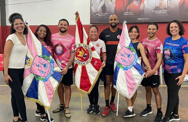 Vivi Martins (preparadora de casais), Amanda Ribeiro e Vinicius Couti (primeiro casal da Chegou), Julinho e Rute (casal da Viradouro), Marcel e Mallu (segundo casal da Chegou)