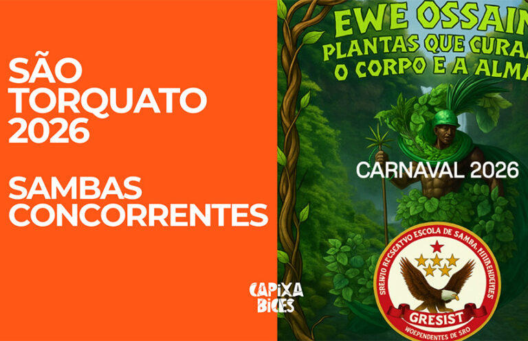 Sambas concorrentes da São Torquato para o Carnaval de Vitória 2026