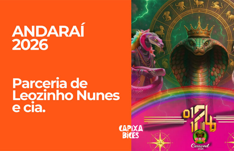 Samba concorrente da parceria de Leozinho Nunes e cia. para a Andaraí - Carnaval de Vitória 2026
