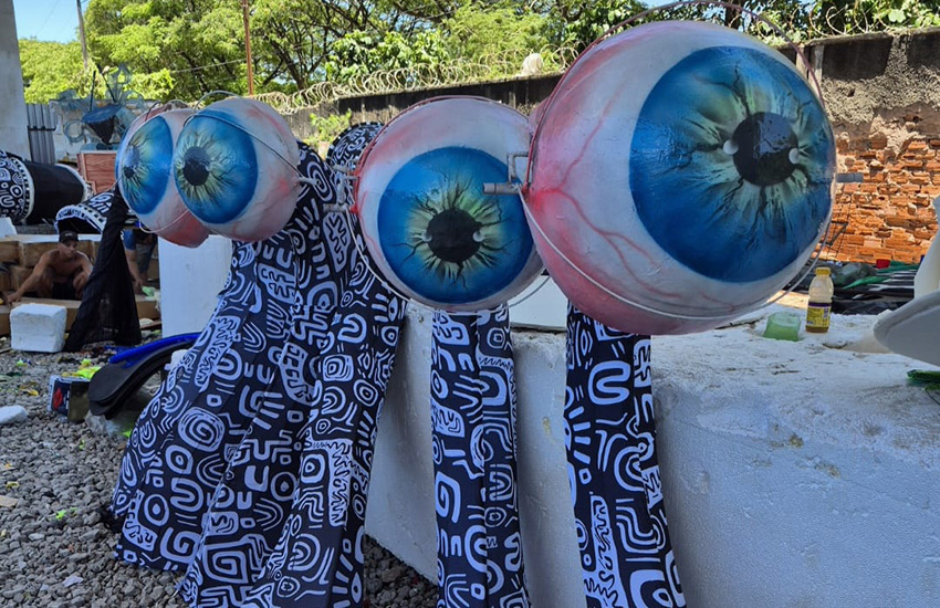 "Os olhos do mundo", detalhes do carro abre-alas da Boa Vista em 2025