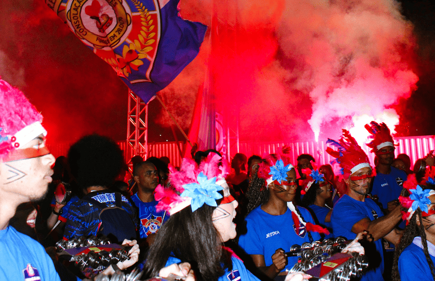 Locomotiva da Consolação no ensaio técnico do Pega no Samba, realizado no Sambão do Povo