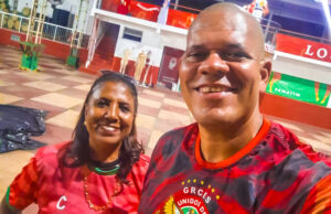 Ewerton Gigante e Regina Lima, presidente e vice da Unidos de Jucutuquara