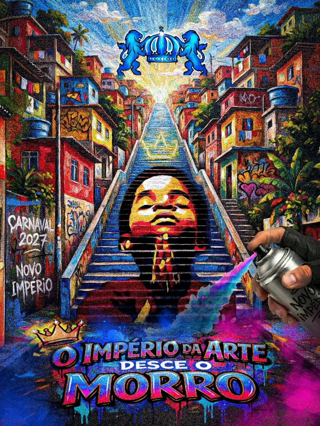 Logomarca do enredo — Império da arte desce o morro