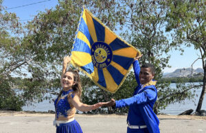 Kleyson Faria e Mariana Calazans formam o novo casal de mestre-sala e porta-bandeira da Rosas de Ouro
