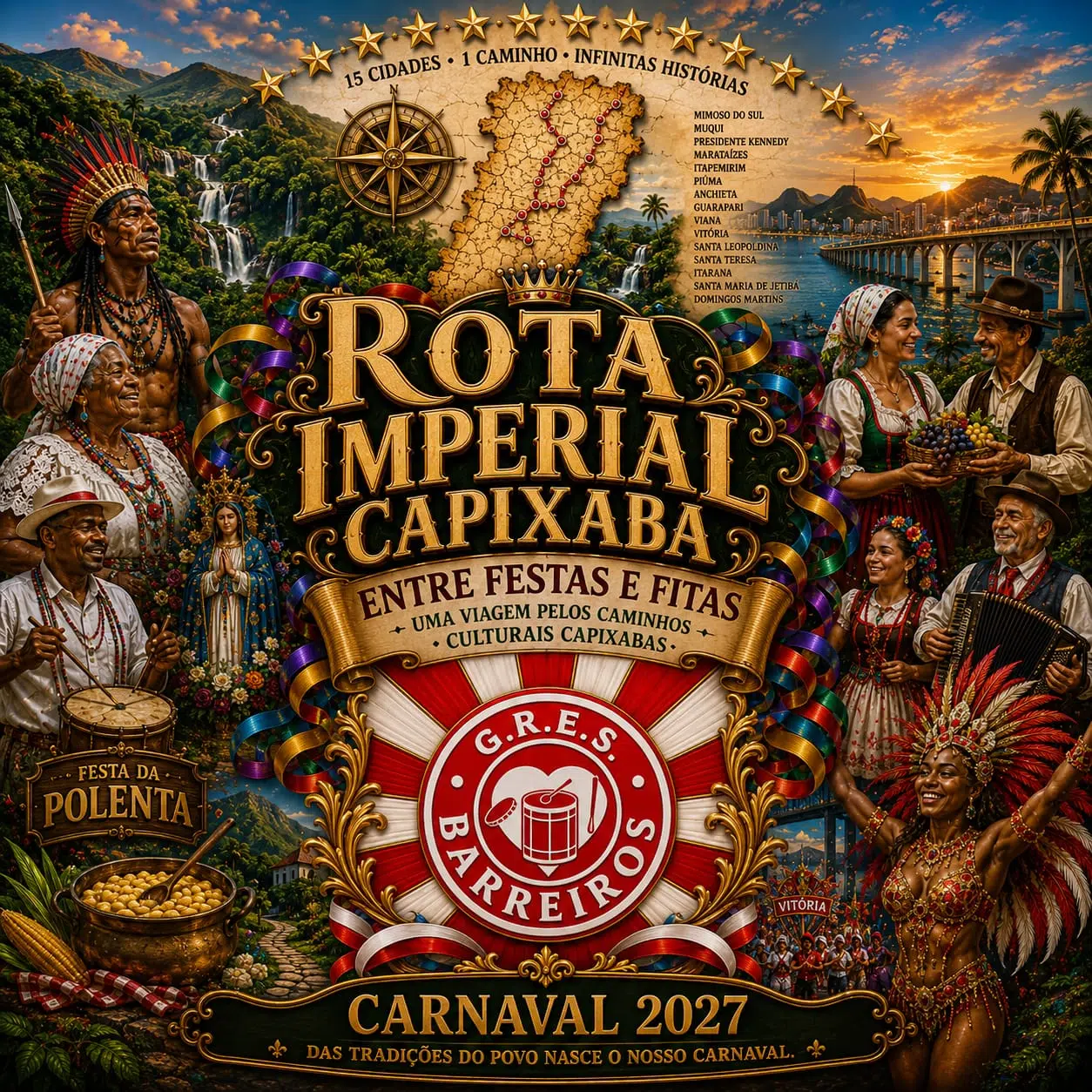 Logomarca do enredo — Rota Imperial Capixaba