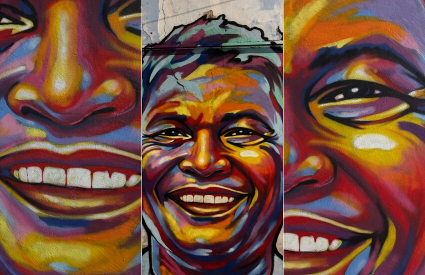 Quadra da Novo Império é revitalizada e ganha grafite em homenagem a Polha