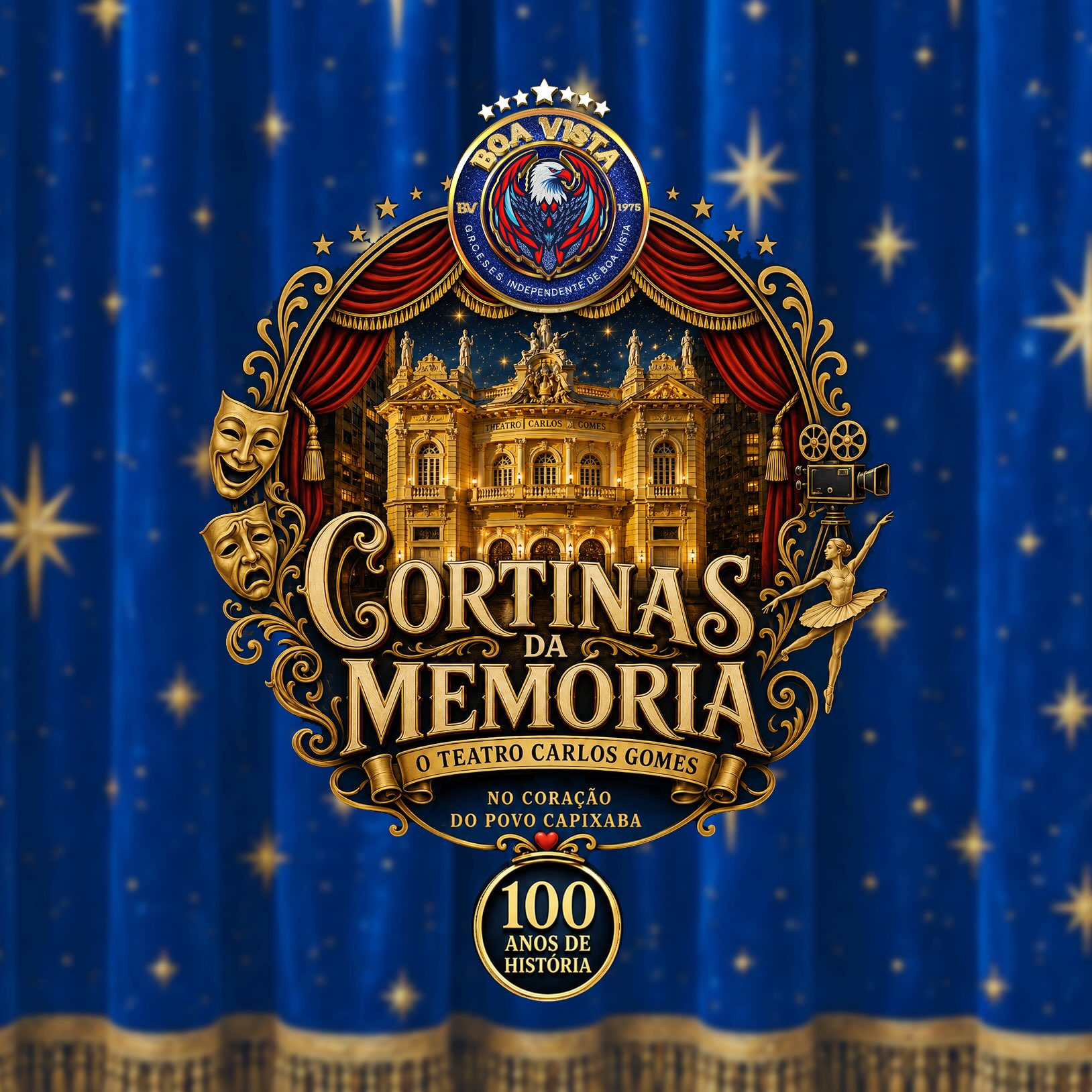 Boa Vista vai levar centenário do Theatro Carlos Gomes para avenida em 2027
